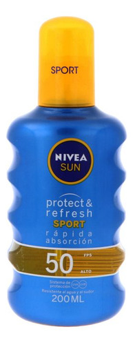 Nivea Sun Protect & Refresh Sport Fps 50 Frasco Con 200 Ml