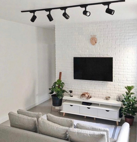 Imagem 5 de 5 de Kit Trilho Eletrificado 1 Metros + 3 Spots Led 7w Luz Quente