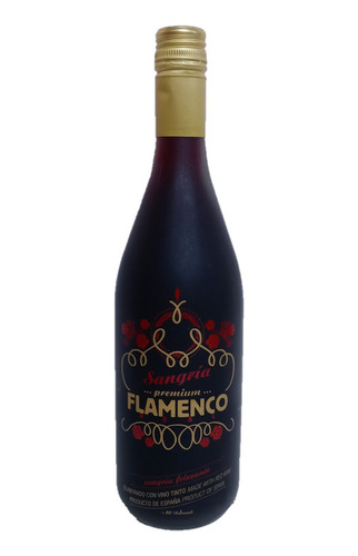 Licor Sangria Vino Tinto España  750ml Flamenco Real
