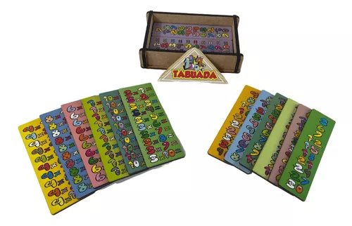 Jogo Pega-Pega Tabuada Brinquedo Educativo Pedagógico e Didático