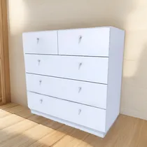 Comprar Comoda, Cajonera ,melaminico Blanco ,5 Años Garantia  