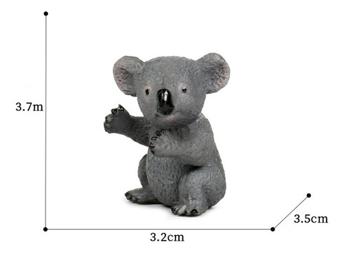 Figura De Koala De Simulación De Adorno De Bosque De Bebé