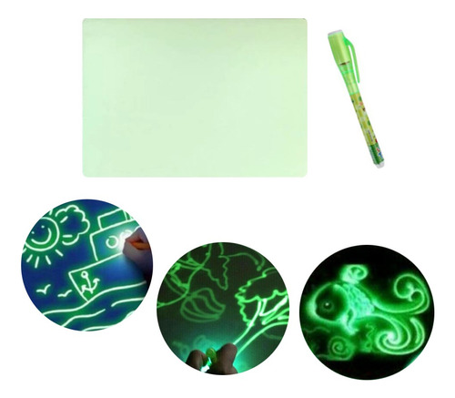 Tablero De Dibujo Luminoso Led Graffiti Doodle Pintura