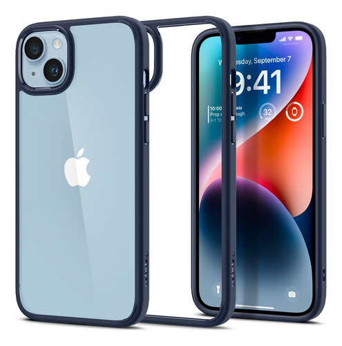 Funda Spigen Ultra Hybrid Para iPhone 14 - Navy Blue