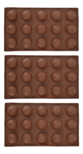 Moldes Para Chocolate, 3 Unidades, 15 Agujeros, Silicona, Bo
