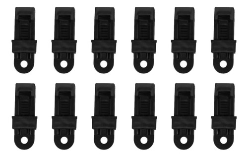 Juego De 12 Clips De Lona Para Tiendas De Campaña, Toldos, C