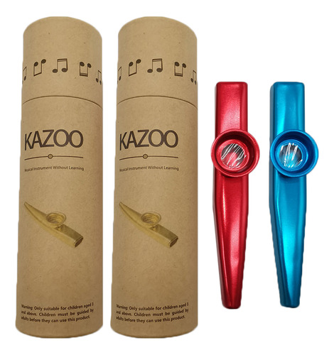 Juego De 2 Instrumentos Musicales Kids Toys Kazoo