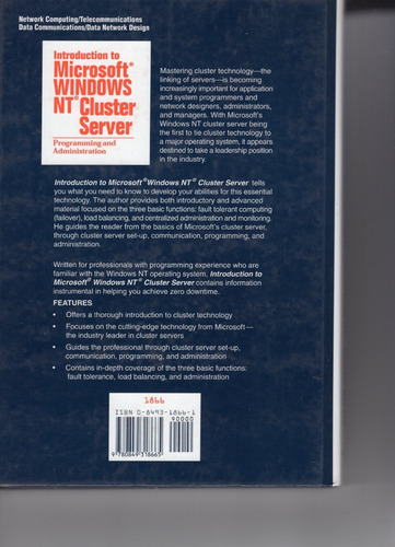 Introduction To Microsoft Windows Nt Cluster Server,program-