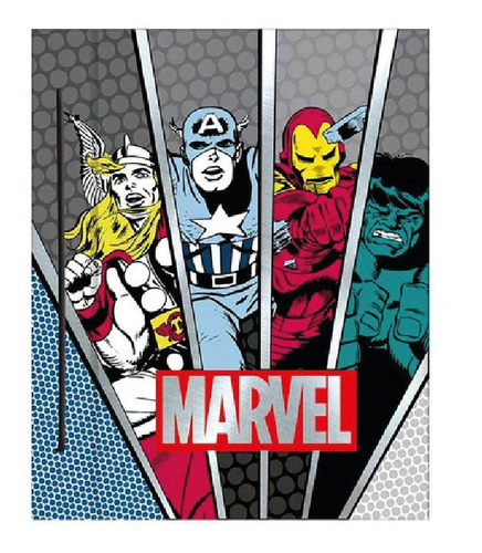 Carpeta Marvel Escolar 2 Tapas N°3 Mooving