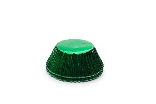 Fox Run 6980 Green Foil Bake Cups, Estándar, 32 Tazas