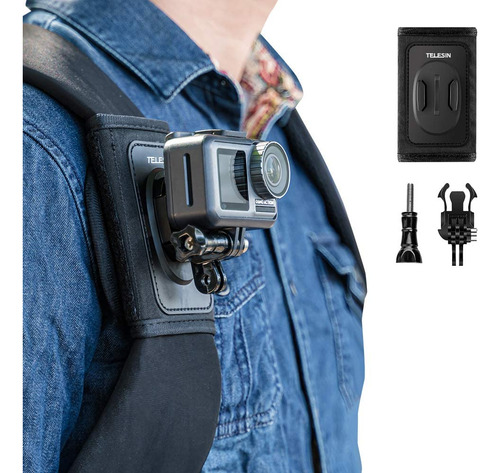 Soporte De Correa De Hombro P/mochila Compatible Gopro Hero