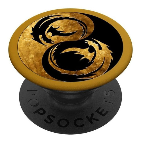 Yin Yang Gold Dragon   Popsockets Grip Y Soporte Para Telef