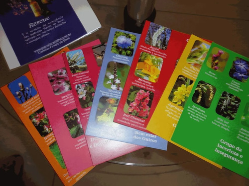 Cartas Florais De Bach Com 8 Postais Dos 7 Grupos De Emoções