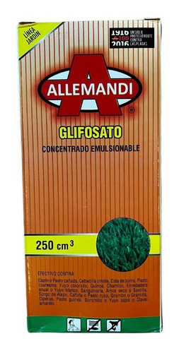 Glifosato Allemandi 250cc Herbicida Emulcionable