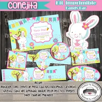 Comprar Kit Imprimible Invitacion Candy Bar Conejita 