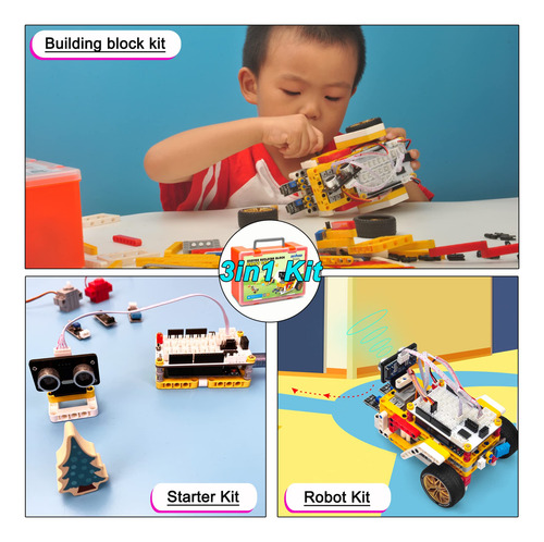 Kit De Construcción De Robot Para Arduino, Juguete Stem