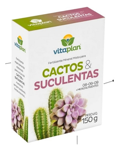 Fertilizante Vitaplan 150g Cactus Y Suculentas 