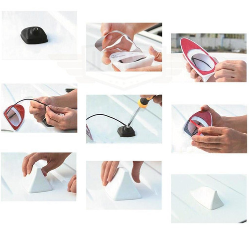 Antena Shark Tubarão Vw Gol G2 G3 G4 G5 G6 G7 G8 G9 fox up