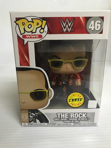 The Rock La Roca 46 Old School Chase Version Wwe Funko Pop