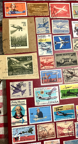 Sello Correo Aviones Barcos Autos 84 Estampillas Del Mundo (Usado)