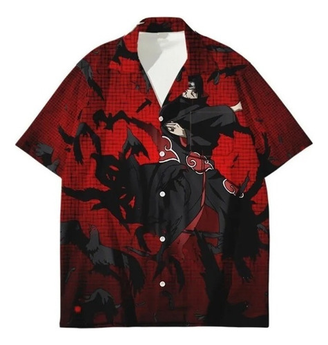 Naruto Uchiha Itachi Akatsuki Cosplay Nubes Camisa