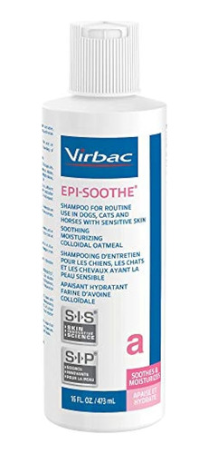 Virbac Epi-soothe Pet Shampoo Para Perros, Gatos Y Caballos 