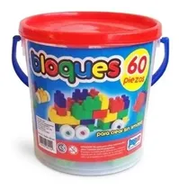 Comprar Bloques X60 Piezas Ladrillos Colores Juego Encastre Jugar Cantidad De Piezas 55