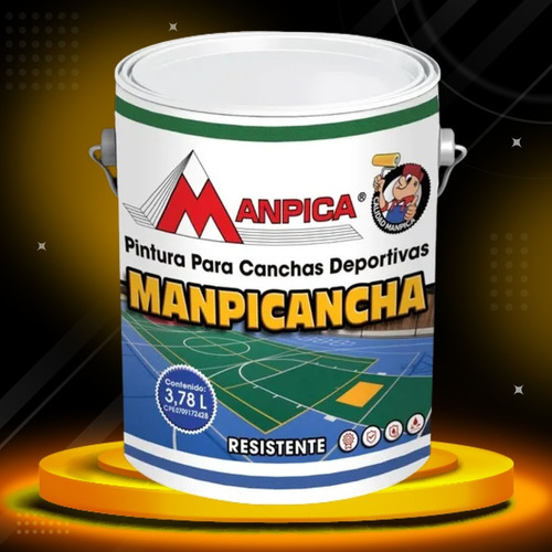 Pintura Para Canchas Deportivas 1 Galon Manpicancha Manpica