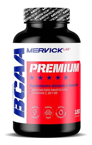 Bcaa Premium Mervick Aminoacidos Ramificados De 120 Caps
