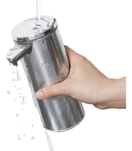 Dispensador Jabon Simplehuman Sin Contacto Acero Inoxidable Acero Inoxidable Cepillado