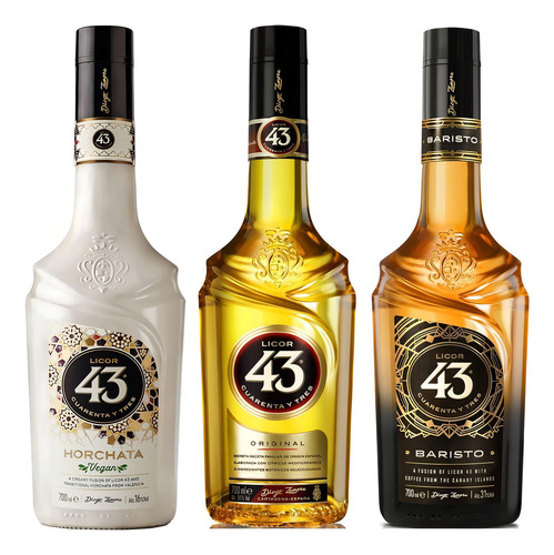 Kit Licor 43 Tradicional + Baristo + Horchata 700ml