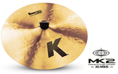 Platillo Zildjian K0902 K Dark Thin Crash 16 Pulgadas Cuota
