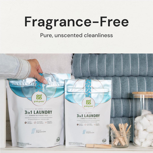 Cápsulas De Detergente Para A Roupa Grab Green 3 Em 1, 60 Un