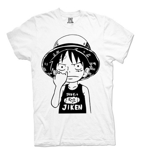 Camiseta Compatible One Piece Monkey Luffy Anime 
