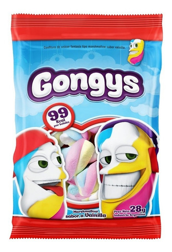 Imagen 1 de 7 de Malvaviscos Gongys 28grs (10 Bolsas) - Barata La Golosineria