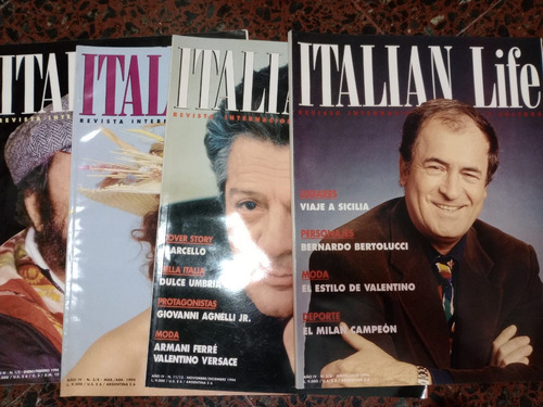 Lote 4 Ejemplares Revista Italian Life
