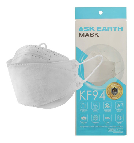 Ask Earth Kf94 Mascara Facial Seguridad 4 Capa Diseño 3d