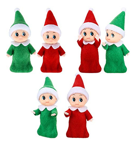 Aoriher 6 Piezas Baby Elf Doll Christmas Boy And Girl 3dmyf