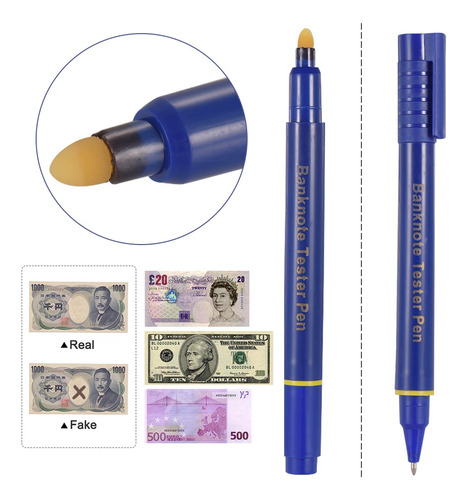 Imagen 9 de 9 de Portátil Mini Billete Tester Pluma Falsa Detector De Dinero