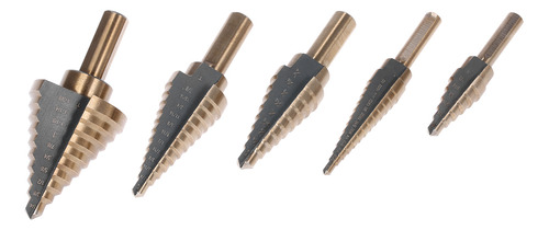 Broca Step Drill Bit 4241 Para Caja, 5 Piezas, Herramienta D