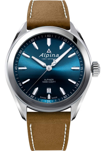 Alpina Al-240ns4e6 Alpiner Cuarzo Sunray Dial Correa De Cuer