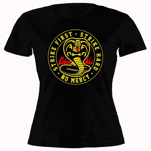 Remera Mujer Algodón Cobra Kai Karate Kid Artes Marciales