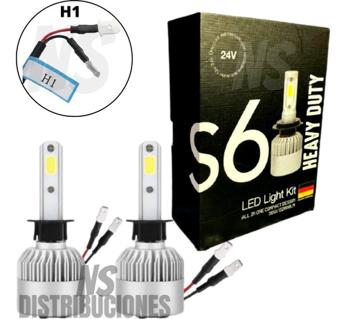 Juego Cree Led  S6 24v H11 H7 H4 H1   Camiones Micros 