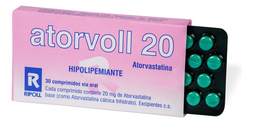 Atorvoll 20mg X 30 Comp (atorvastatina)(similar Atorva)