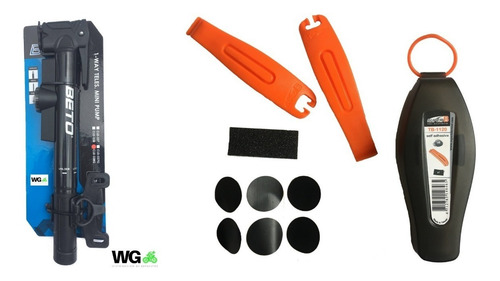 Inflador De Bicicleta Con Kit De Despinche Combo