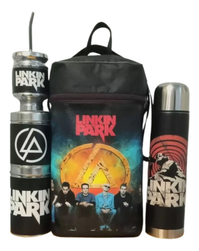 Equipo De Mate Set Matero Completo Linkin Park. Ecocuero