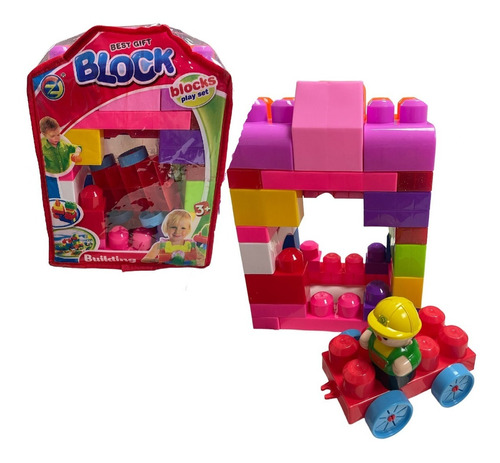 Juguete Bloques Mega Blocks Mega Bloks Juguete 48 Piezas 