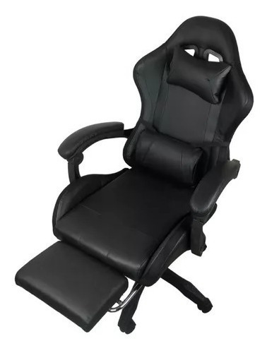 Imagen 3 de 6 de Silla Reclinable Giratoria Ergonómica Rgb Descansapies Gamer