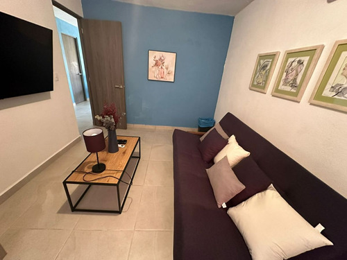 Departamento Vanguardista Amueblado Y Equipado Con Increible Club De Playa Pivado Y Parque Con Canchas Deportivas