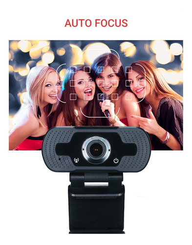 Usb Webcam 1080p Hd 3.6mm Lente Desktop Clip-on Pc Laptop